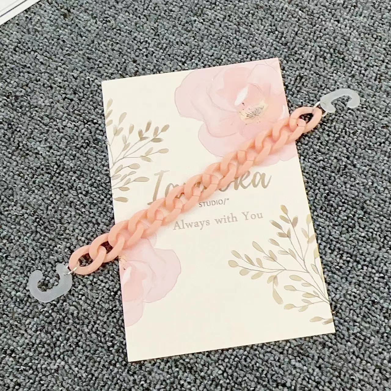 K1712-light 오렌지 아크릴 체인 (1)