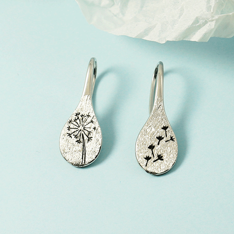retro ethnic matte earrings