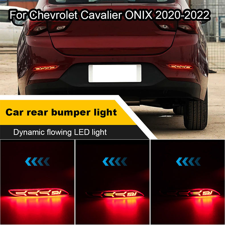 Suitable for 2020-2022 Chevrolet Cavalier ONIX rear bumper light LED sequential light brake light running light