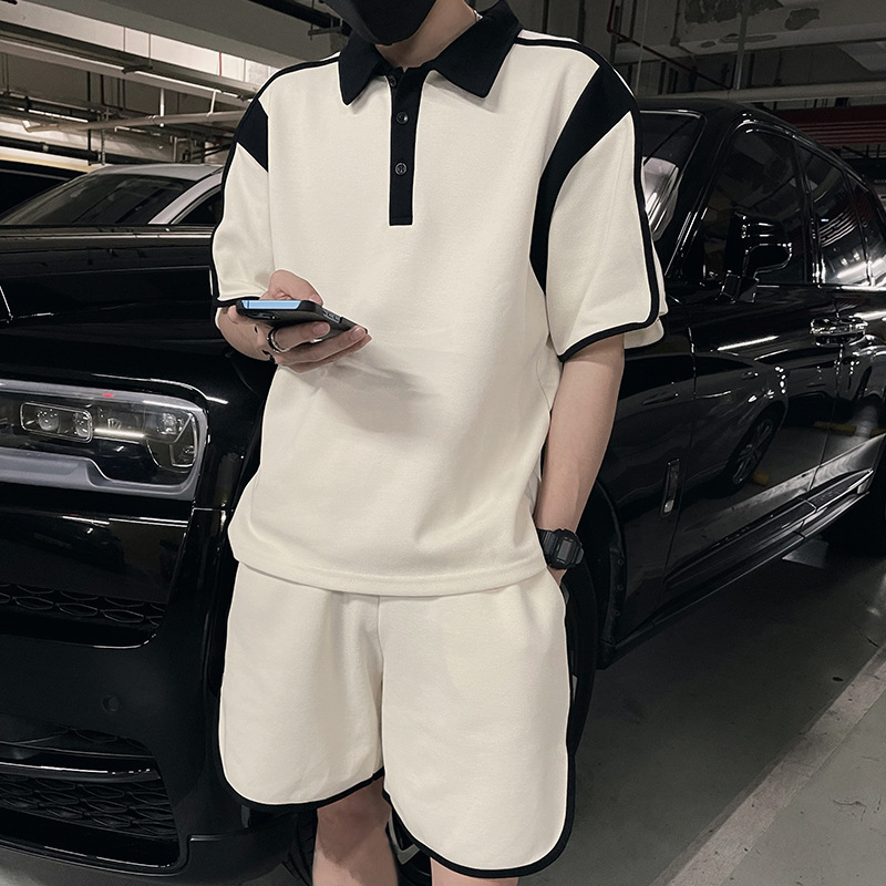 Casual Sports Suit Men's Summer Thin 2024 New Summer Polo Shirt Short-sleeved Shorts Men's Wear Collocation Set