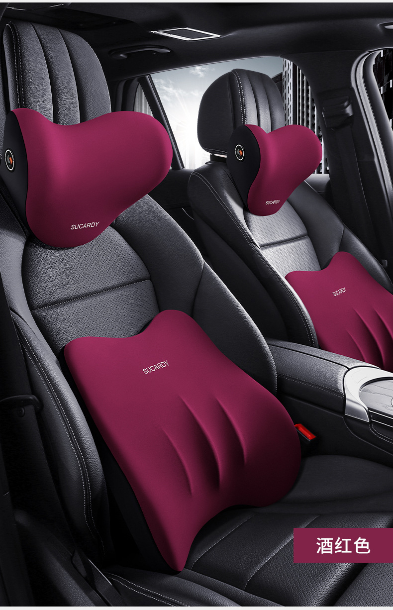 Shukati car headrest car sleeping travel pillow v-type car seat pillow car memory foam neck pillow