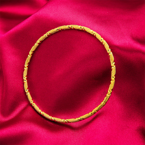 The same style of the three lives and three worlds bracelet in the gold store, Vietnamese sand gold fine sand circle fashionable blessing accessories women's bracelet jewelry