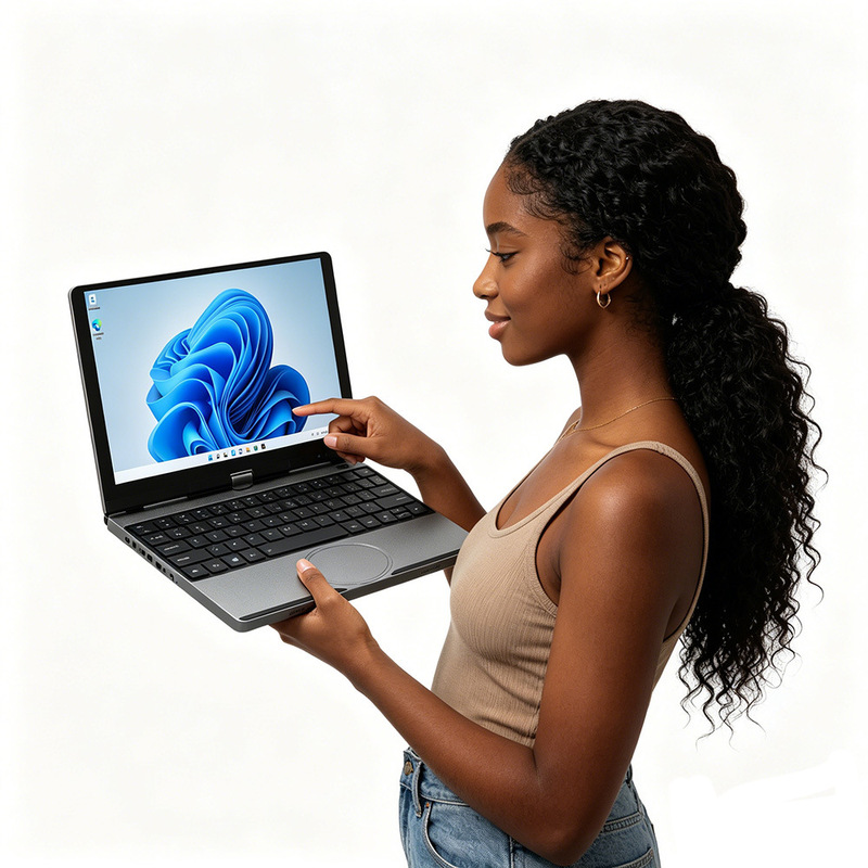 Brand new 10.5inch touch screen 360-degree rotating N150 quad-core facial recognition aluminum case student laptop Brand new 10.5inch touch screen 360-degree rotating N150 quad-core facial recognition aluminum case student laptop