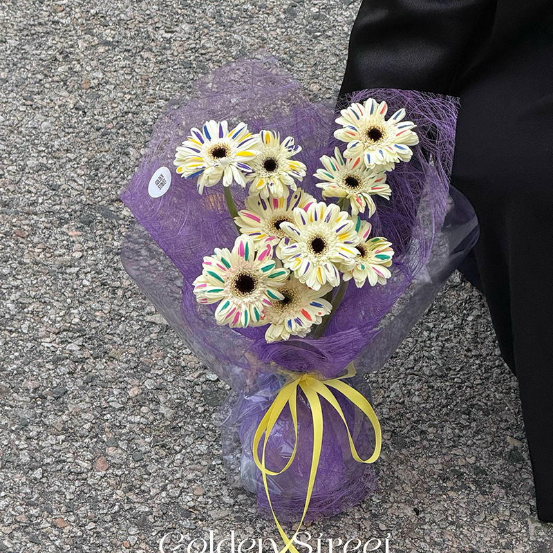 Huaxi serie de papel de alta textura flor de envoltura de forro de ramo de flores de envoltura de papel DIY material comercio exterior al por mayor