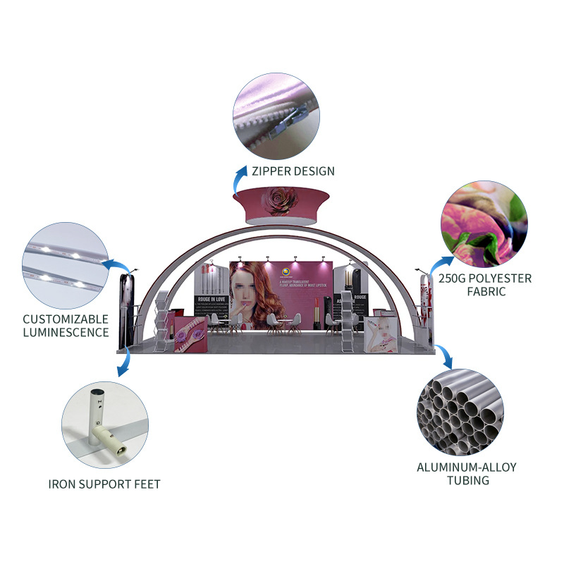 6*9Quick Show Booth Portable, Detachable, Environmentally Friendly