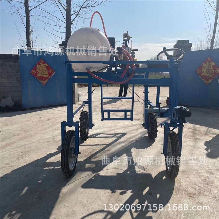 水冷柴油液压升降款打药机 农用自走式打药机 三轮打药机打药机