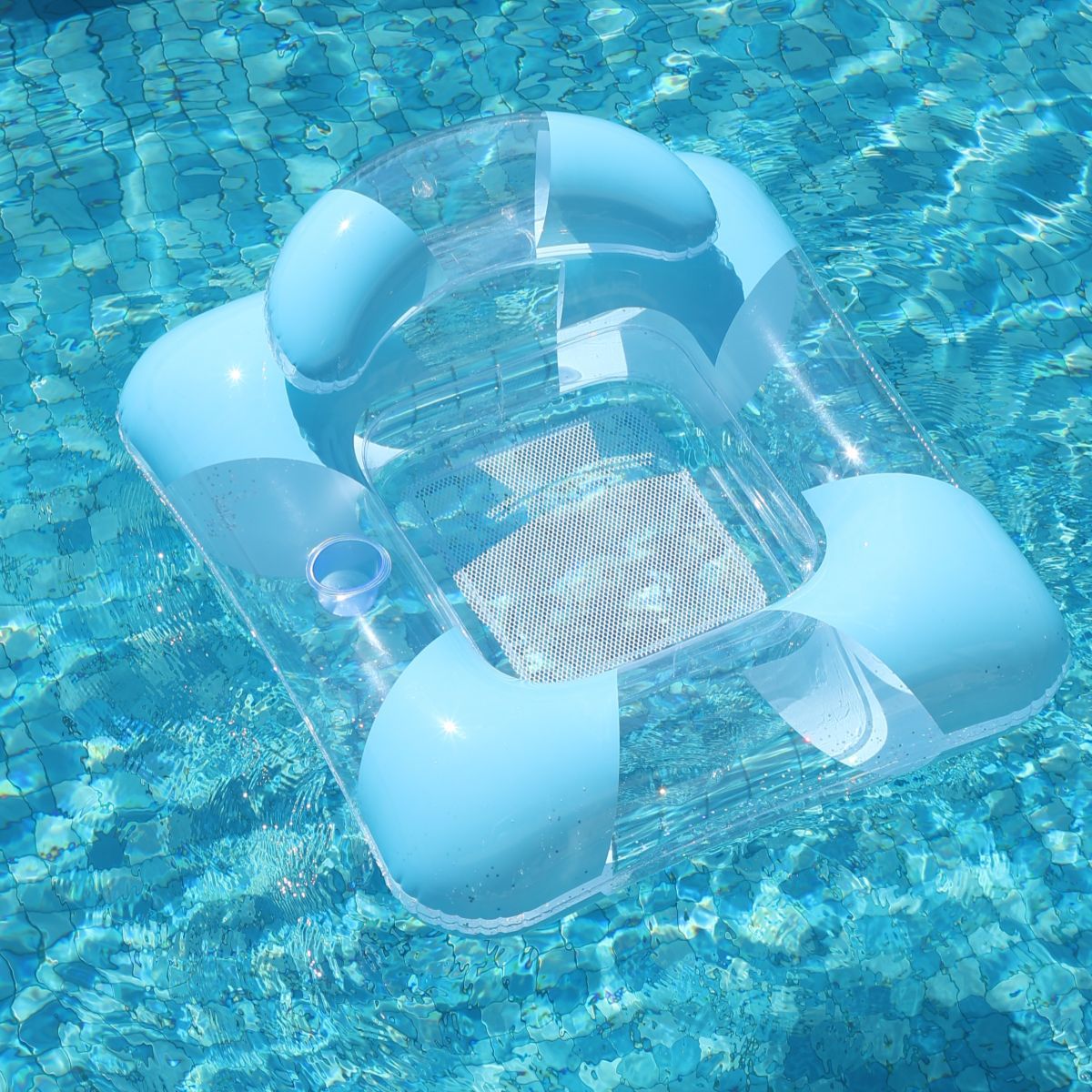 110# Single-hole Blue Moonlight Mesh Recliner