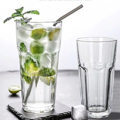 Acrylic drink ice cream cup can be printed with LOGO bar tall octagonal cup milk tea shop ice cream cup beer cup