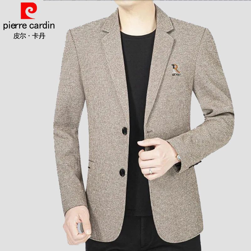 Pierre Cardin Business Casual Suit Men's Anti-Wrinkle Slim Men's Suit Single Jacket for Young and Middle-Aged Spring & Fall Handsome