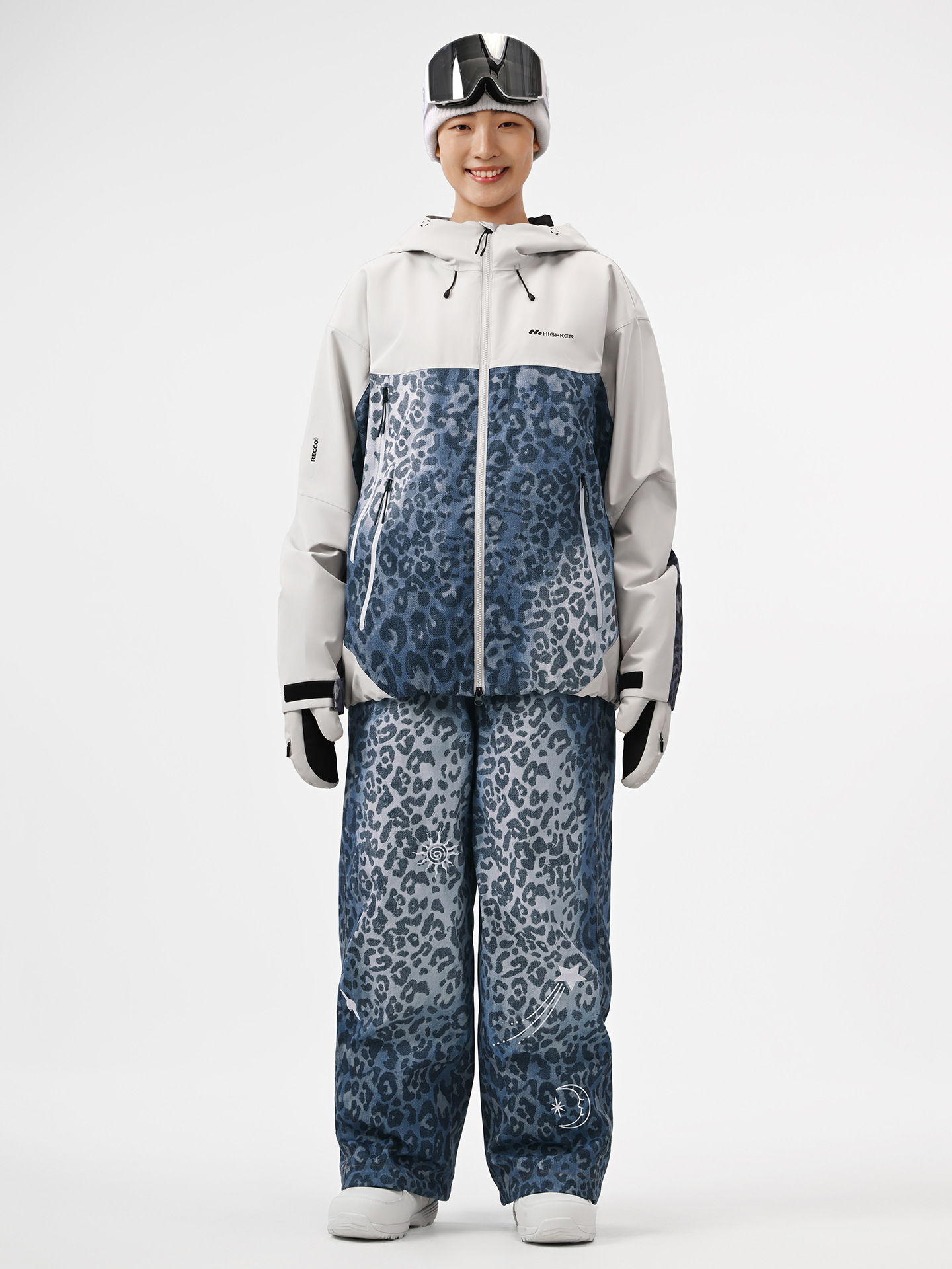 Cool spotted leopard print denim