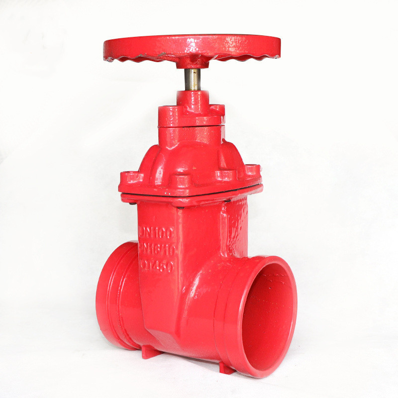 沟槽闸阀 Z85X-16Q 卡箍闸阀弹性座封软密封闸阀消防管道闸阀