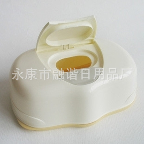 Venta al por mayor de moda bebé caja de tejido húmedo portátil PP bebé caja de tejido húmedo engrosado bebé caja de tejido húmedo