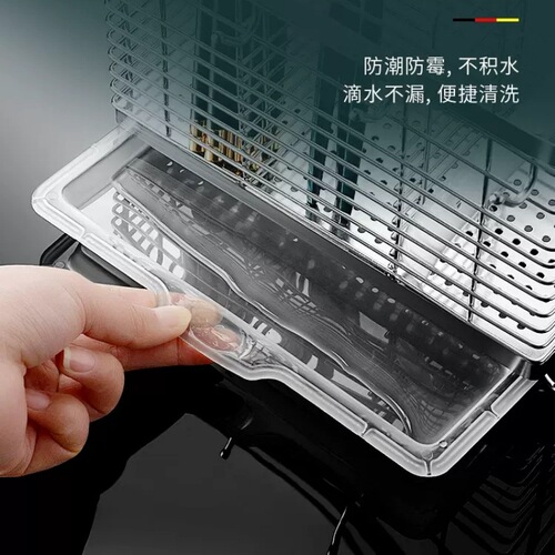Thickened 304 stainless steel chopstick cage wall-mounted punch-free chopstick basket drain rack chopstick storage box