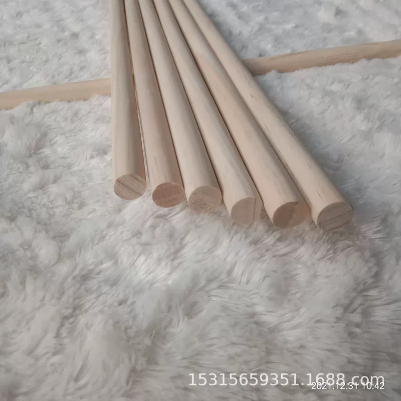 Круглые деревянные палочки из сосны разные размеры для DIY