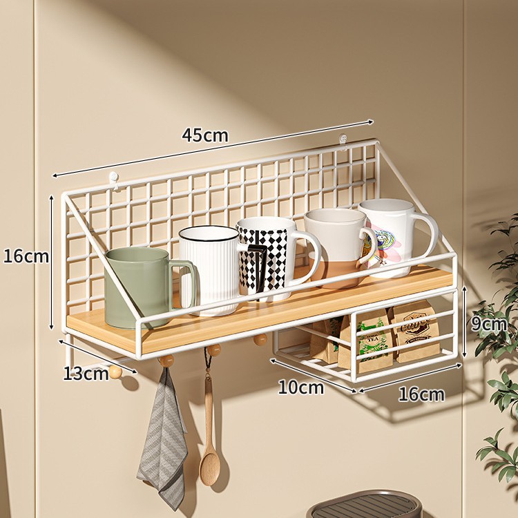 Taza colgada en la pared, taza de agua sin perforación, taza de café colgada en la pared, taza de té colgada en la pared, bolsa de té colgada en la pared