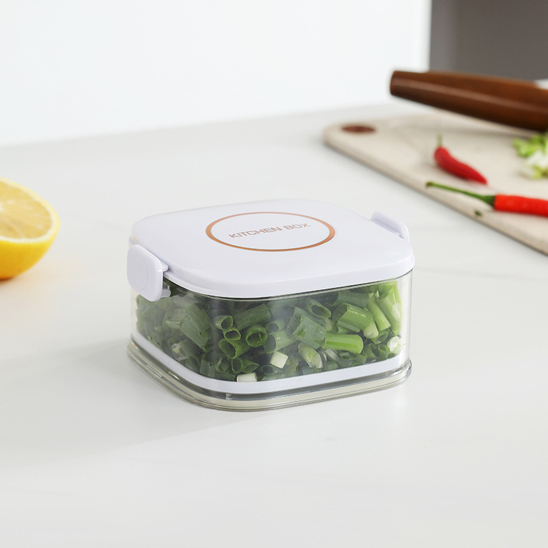 Caja de preservación de cebollas, caja de preservación de cocina, caja de sellado de alimentos superposición, caja de almacenamiento, caja de almacenamiento, refrigerador