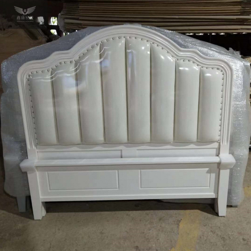 Cama americana de madera maciza, minimalista moderna, ligera, de lujo, cama principal de 1,8 m, cama de matrimonio con bolsa blanda de 1,5 m, cama de princesa de almacenamiento