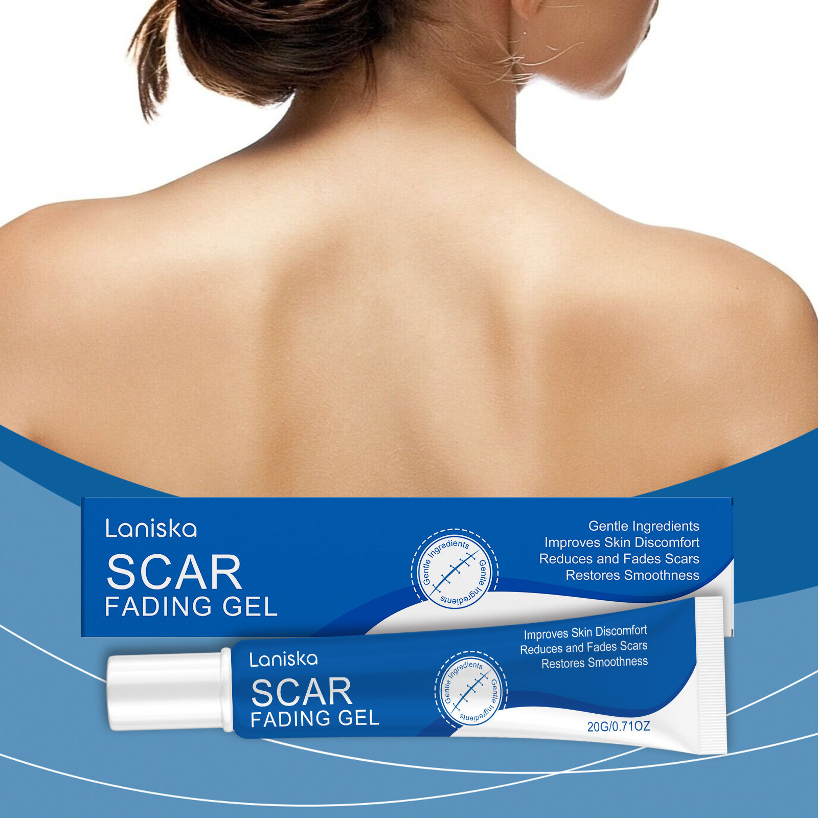 Laniska身体护理凝胶 温和配方呵护肤质润泽柔润光滑肌肤护理凝胶