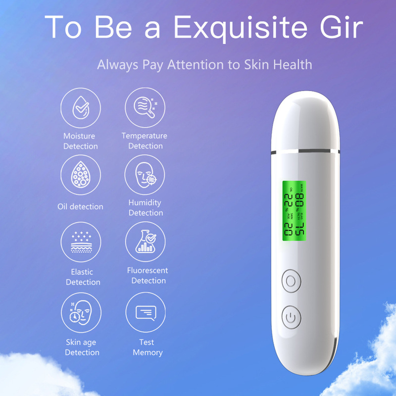充電可能な皮膚水分測定器スマート顔肌油分測定器マスク蛍光テストペン|undefined