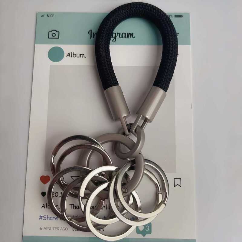 In-Stock, Quick Delivery, Multifunctional Keychain with Multiple Rings for Classification Management, Portable, Durable, Universal Key Chain, Tiktok