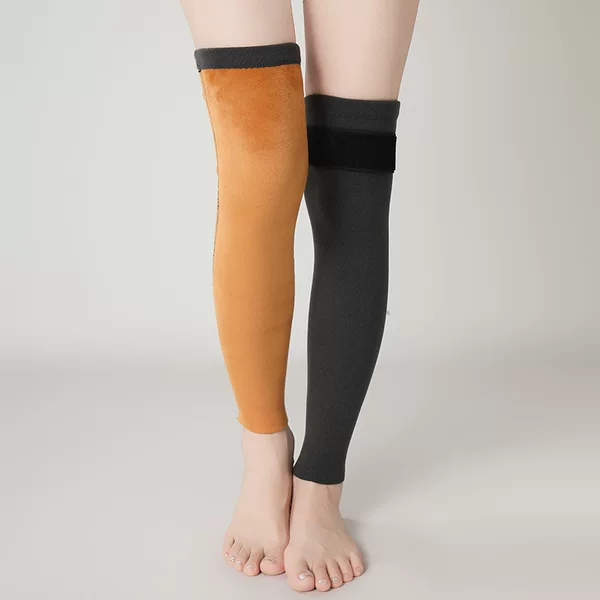 Ringed Leg Protectors Long-tube Socks for Autumn and Winter Warm Old Cold Legs Men's and Women's Joints Thickened Over-knee Knee Protectors Anti-slip Cover