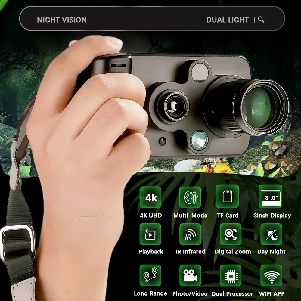 Камера тепловизора, высокое разрешение, ночное видение, ультрачеткий большой экран, дневной и ночной, двойного назначения, полностью черный, трехсветовой, встроенный портативный компьютер с тепловизором