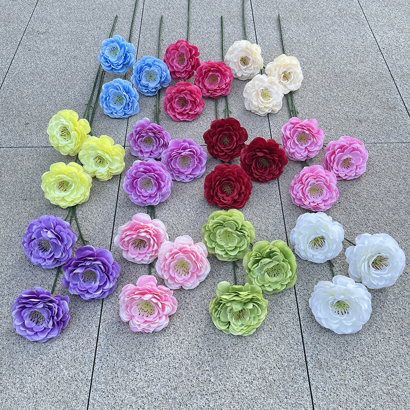 3-Headed Artificial Hibiscus Flower, Decorative Flower for Model Homes, Wedding and Home Decoration, Floor Arrangement Flower 3-Headed Artificial Hibiscus Flower, Decorative Flower for Model Homes, Wedding and Home Decoration, Floor Arrangement Flower