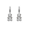 Cute advanced brand demi-season earrings, with little bears, high-quality style