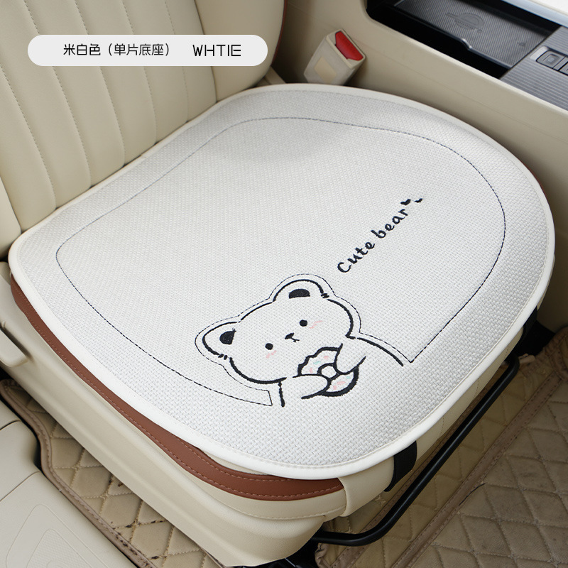 新商品の半囲みの亜麻の漫画のドーナツの熊の漫画の四季の通用の自動車の座布団の小さい3件の多いセット|undefined