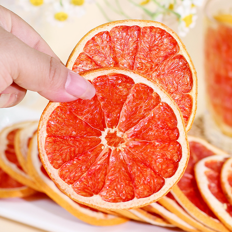 Factory direct sale dried pomegranate slices, dried fruit tea for brewing, red heart pomelo tea leaves, ready-to-eat baked snacks