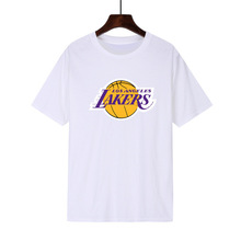 歐美新款夏季 籃球 湖人 科比喬丹 印花 T恤圓領男女短袖 文化衫
