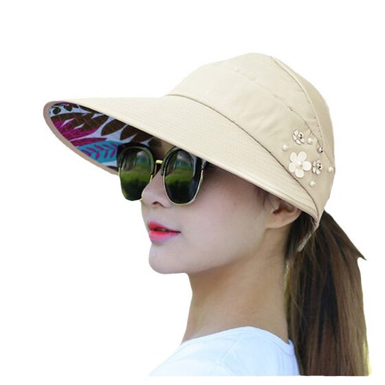 Korean version of the new hat cycling fashion sports sun hat women's outdoor travel all-match sun hat foldable wholesale