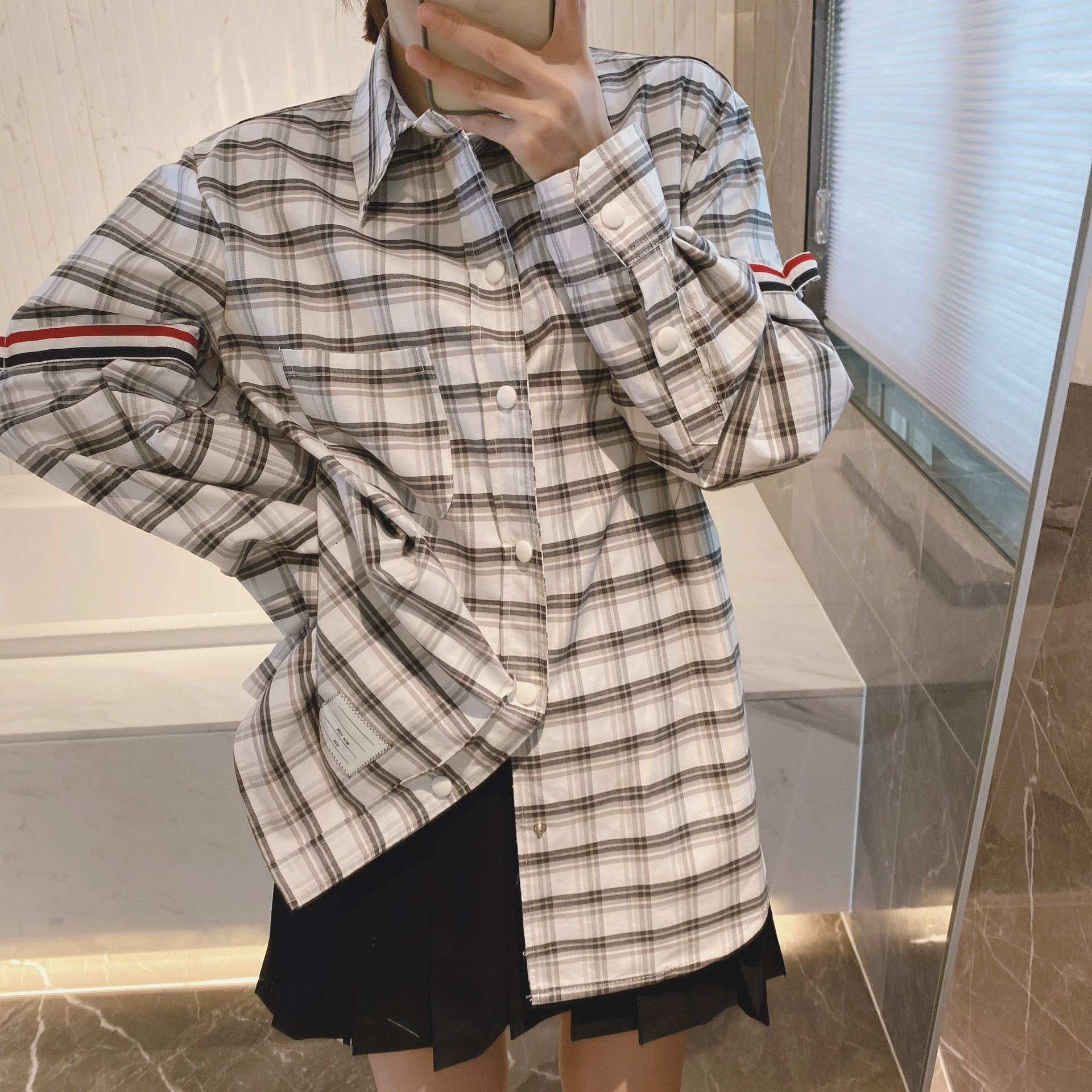 Клетчатая рубашка THOM BRASSY 8808TB