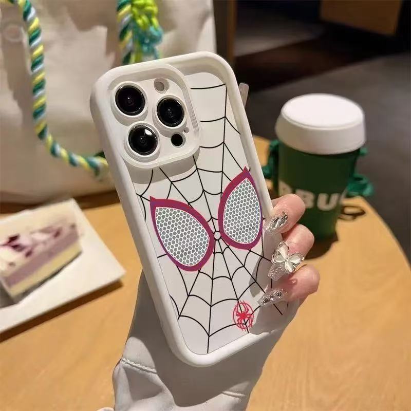 Spider-Man Case Suitable for Apple 17 Pro Max iPhone 16 Japanese and Korean Ins1514 European and American Style Spider-Man Case Suitable for Apple 17 Pro Max iPhone 16 Japanese and Korean Ins1514 European and American Style