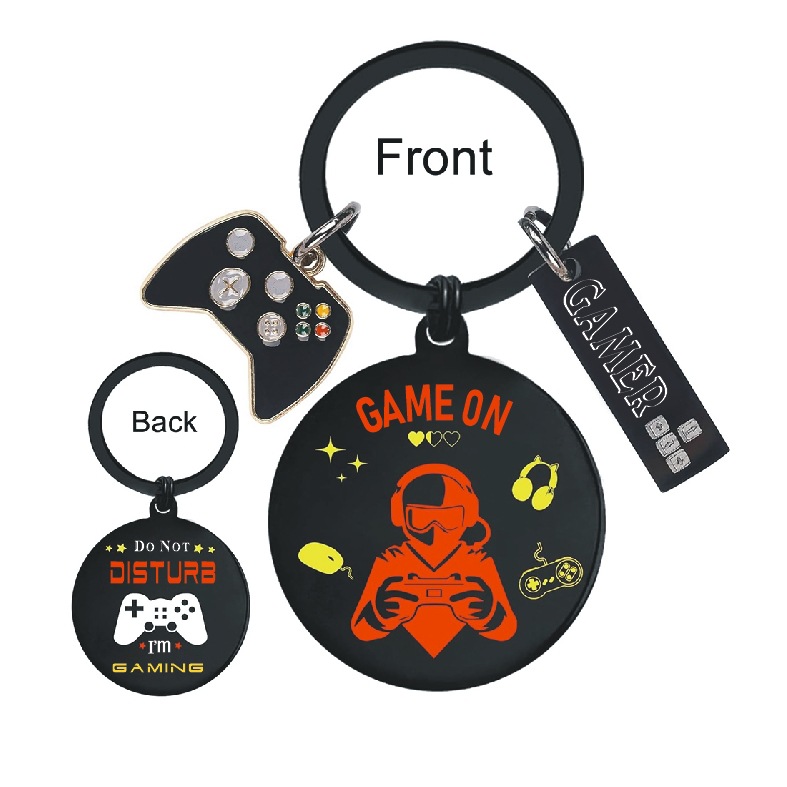 Amazon Cross-Border Best-Selling Stainless Steel Mini Game Keychain Gift for Gamers and Teenagers Jewelry Hanging