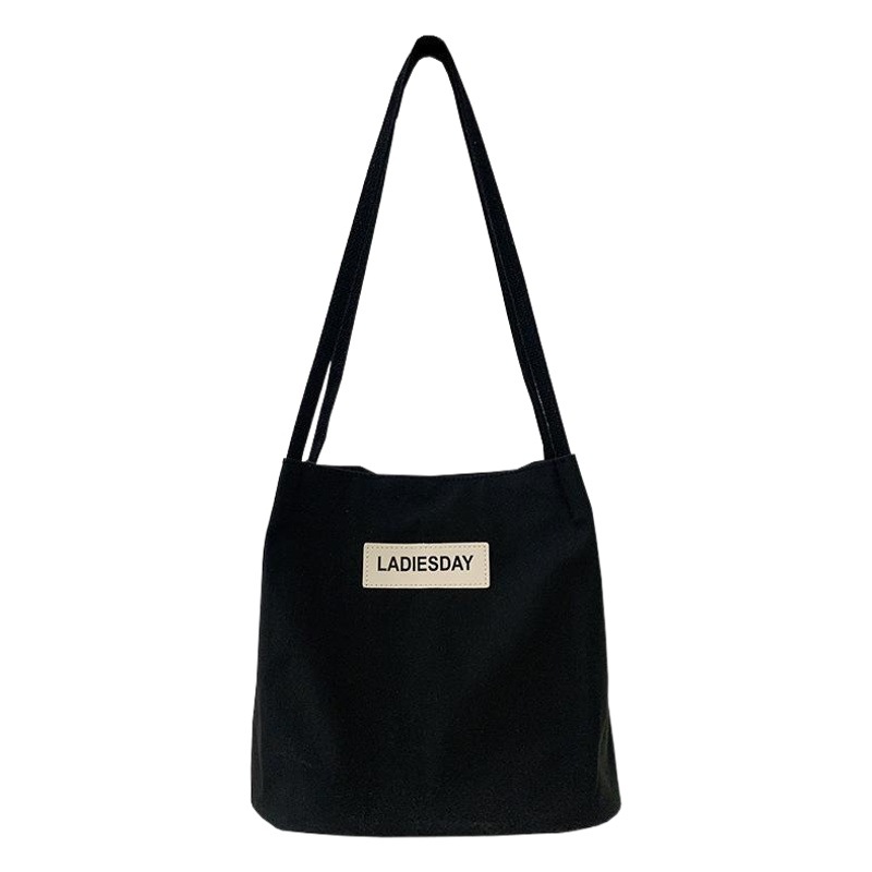 Nylon impermeable bolsa de lona de las mujeres de un solo hombro japonés Harajuku estudiante universitario ins Internet celebridad simple cien bolsa de tela de moda