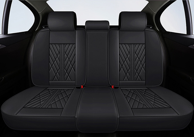 Car Seat Cushion Fully Surrounded by Leather New Car Cushion Seat Cover Four-Season Universal Nappa Leather Special Cushion Car Cover