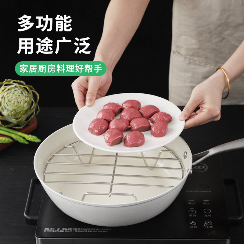 EU89不锈钢汤桶防糊篦子熏肉篦子压肉篦子卤肉熟食篦子蒸帘蒸片可|undefined