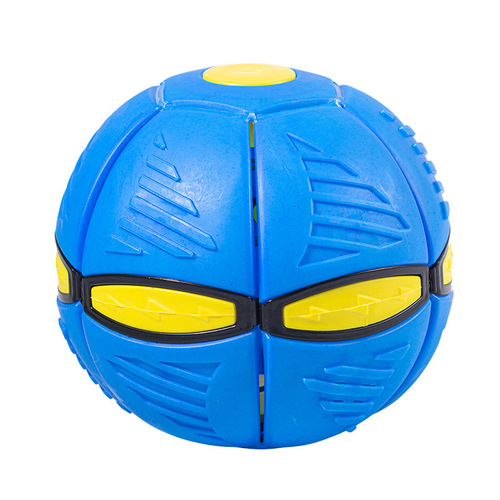 Internet celebrity elastic stepping ball foot stepping deformed flying saucer ball luminous football children's outdoor toys wholesale cross-border