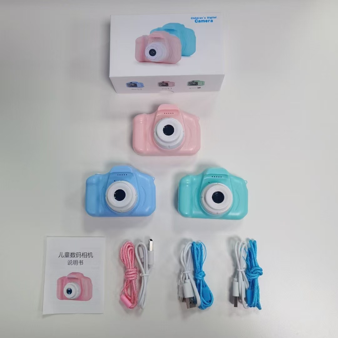 Transfronterizo X2 cámara infantil puede tomar fotos y grabar video mini cámara de dibujos animados juguetes de niños HD fotocamera Liquid