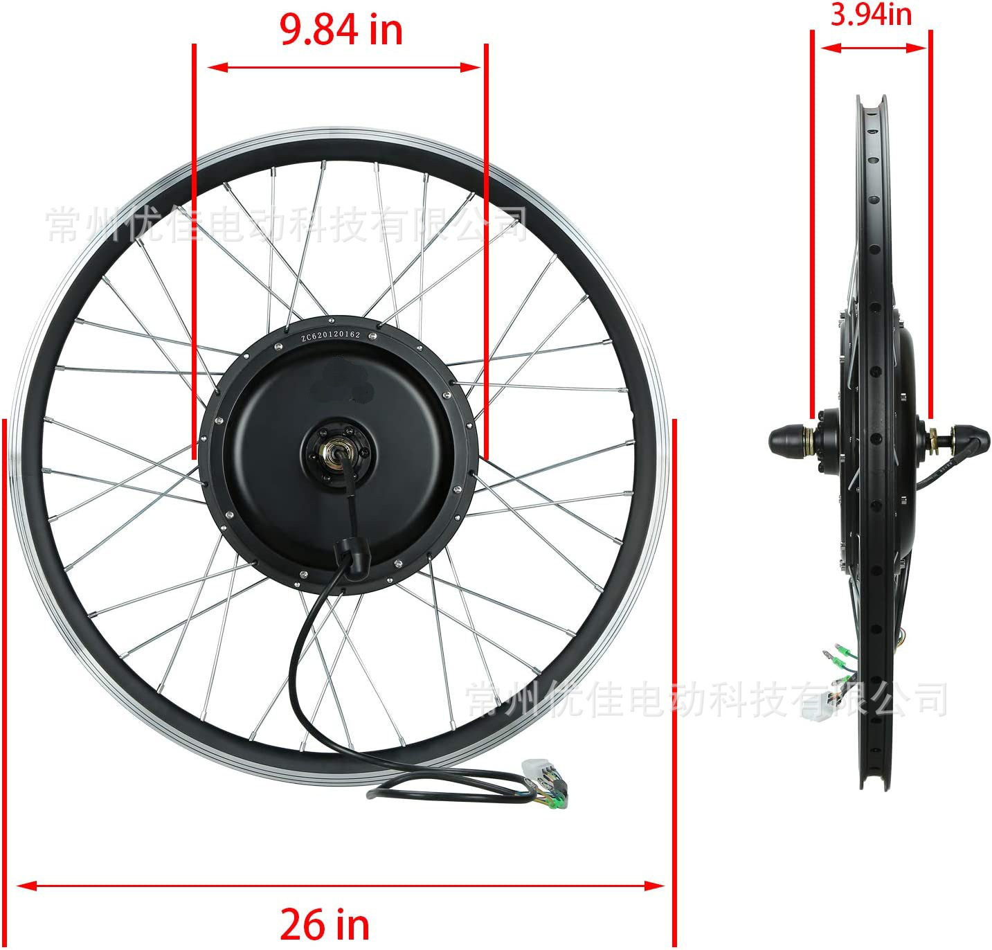 Cross-border dedicado 26 pulgadas 36v500W sin escobillas sin dientes de litio bicicleta eléctrica precursor motor Kit de modificación
