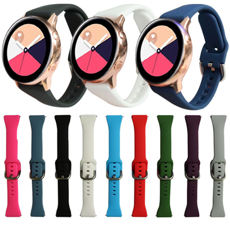 For Samsung galaxy watch active2 Small Waist Silicone Strap Huami Mi Mobile Youth Edition watch