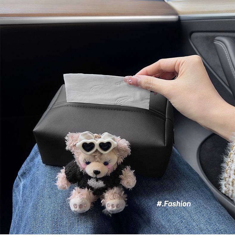 Shirley Mei car tissue box car inner hand box paper box cute car center console tissue bag high sense