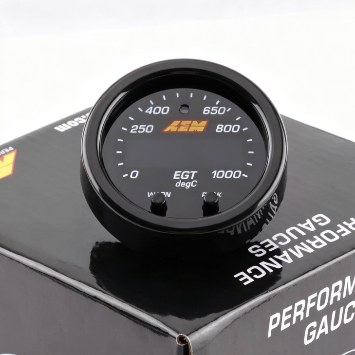 AEM Car Modification Instrument Air-Fuel Ratio Gauge with Sensor Set Turbocharger Water Temperature Oil Pressure Voltage
