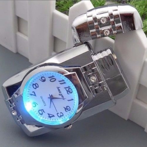 Cross-border creative watch lighter windproof personalized lighter real watch gift windproof straight metal lighter