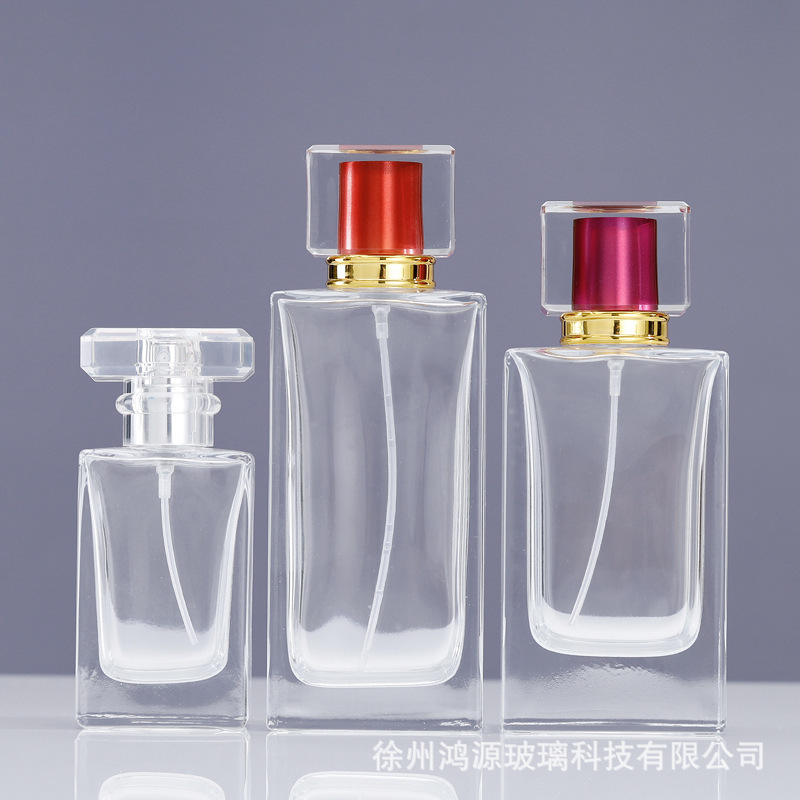 香水詰め替えボトル化粧品プレス連続スプレーボトルバヨネット透明ガラス香水ボトル香水ボトル裸ボトル|undefined