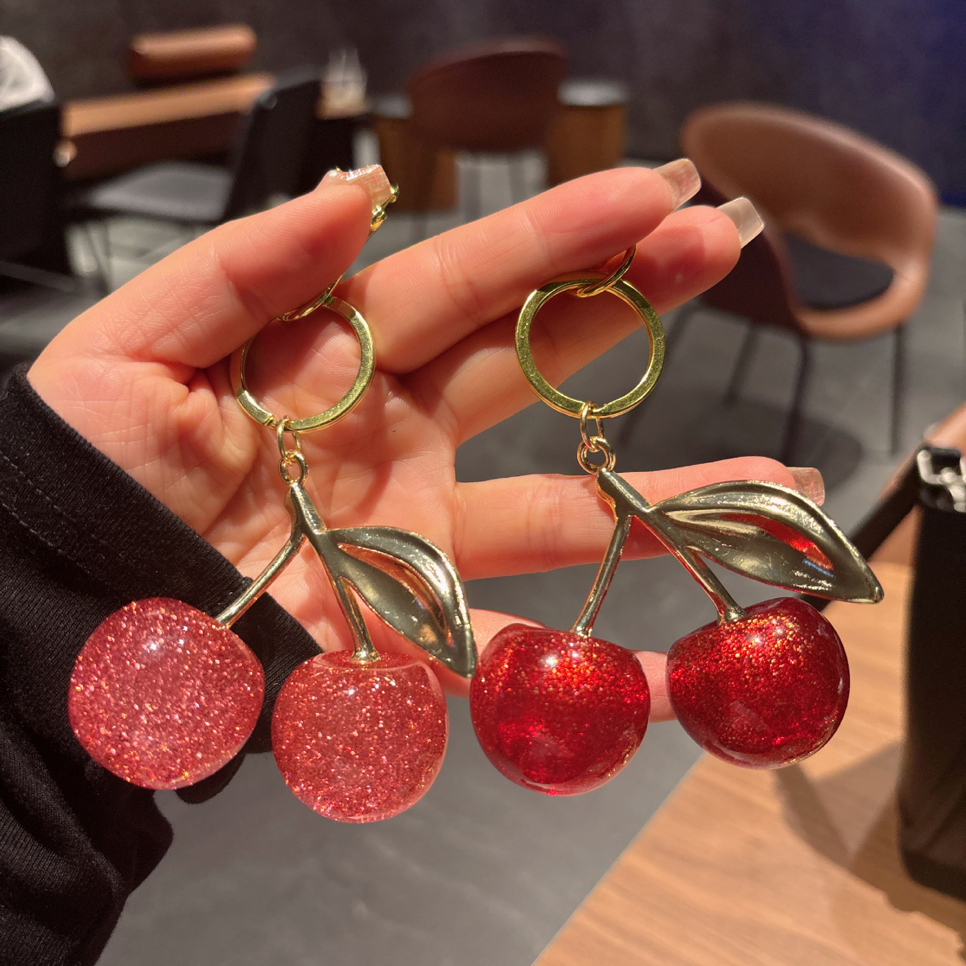 64g Weight Bag Pendant, Keychain Classification 1 Piece Quantity Casual, Street Occasion Resin Material Fruit Pattern Unisex Gender Cute Style 1 Piece Cute Fruit Resin Unisex Bag Pendant Keychain 3