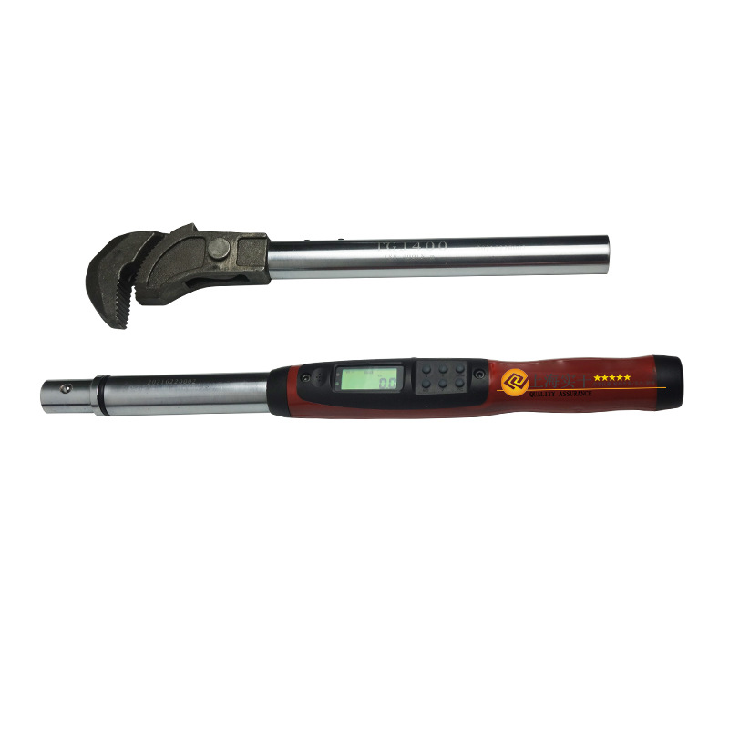 工地直螺纹套筒扳手 钢筋直螺纹扭矩测量扳手 管钳头钢筋扭力扳手