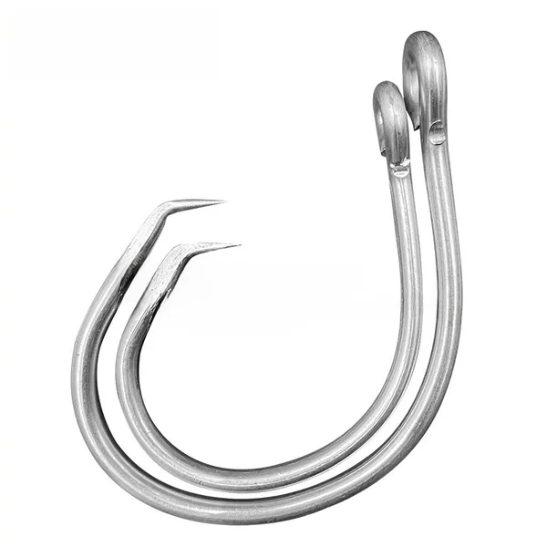 39960 Eagle mouth hook stainless steel devil ring hook sea fishing barbed gold gun fish hook shark hook big object hook