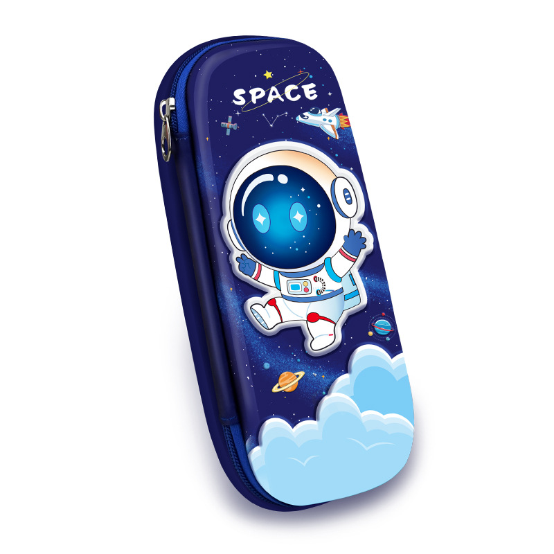 Nueva caja de lápiz para estudiantes de primaria, bolsa de papelería resistente a la suciedad de gran capacidad, caja de lápiz descomprimida 3D, sensación avanzada, bolsa de lápiz gruesa de escuela secundaria